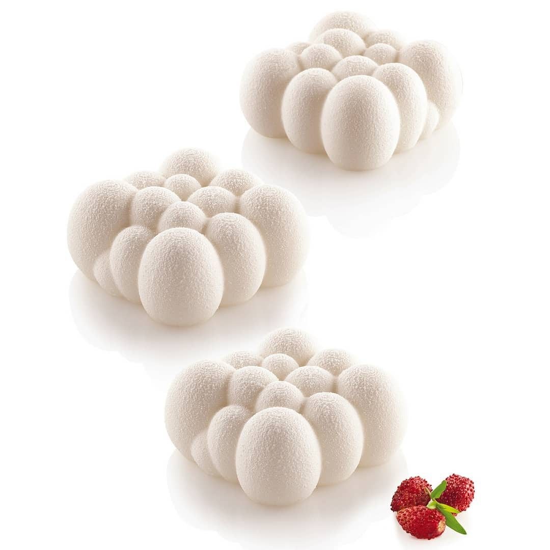 意大利Silikomart Cloud120 六连迷你祥云模具慕斯蛋糕模具SF274