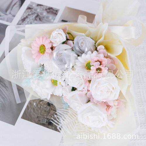 香皂花玫瑰花束礼盒34