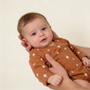 空调服睡衣新生儿52码 薄款 男女孩宝宝三角哈衣 长袖 婴儿包屁衣夏季