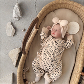 衣服66码 纯棉a类爬服男女宝宝59码 6个月婴儿连体衣春秋款 新生儿0