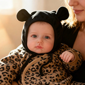 0一6月婴儿帽子秋冬可爱无骨胎帽造型帽初生宝宝防风护耳百搭帽子