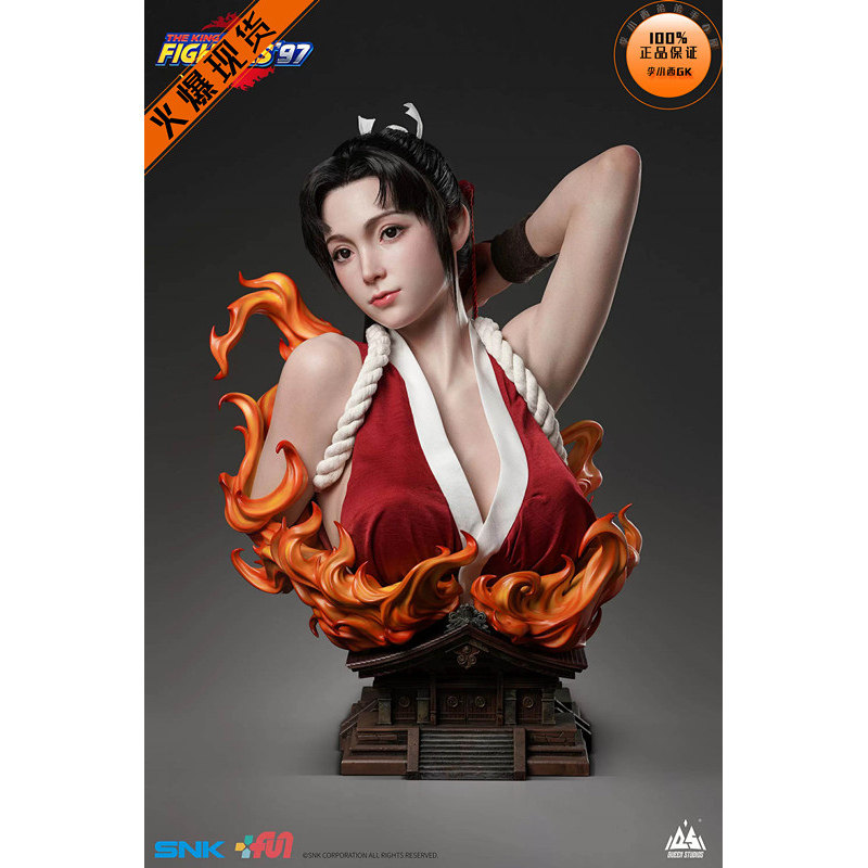 【李小西弟弟】现货 Queen QS 1/1 拳皇97 不知火舞 硅胶半身像