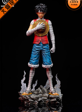 【李小西弟弟】现货 LICKING DOG 3d2y 绷带路飞 限量手办GK