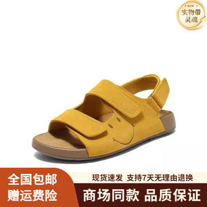 张凌赫同款SMILEY联名勃肯鞋快乐吐司2025夏季新款女凉鞋D7X1DBL