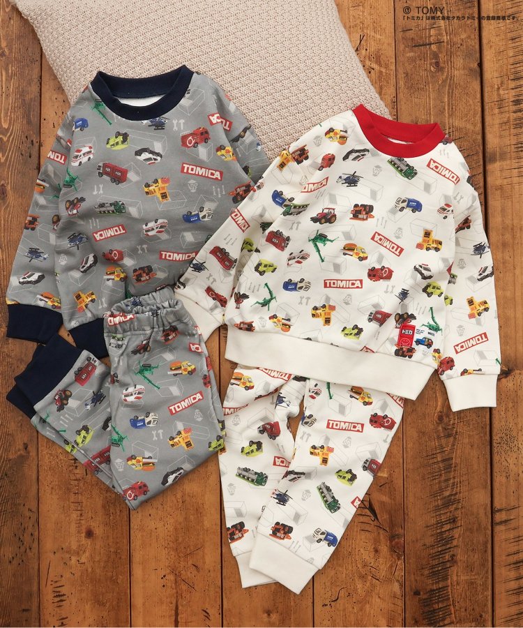 80-130 日单 breeze X tomica多美卡工程车全棉毛圈卫衣长裤原单