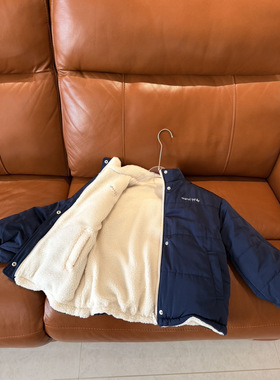 120-160 日单贵牌 kp 25fw女童双面穿棉服外套日本原单童装