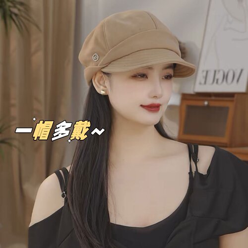 一帽多戴鸭舌帽女秋冬防风保暖帽