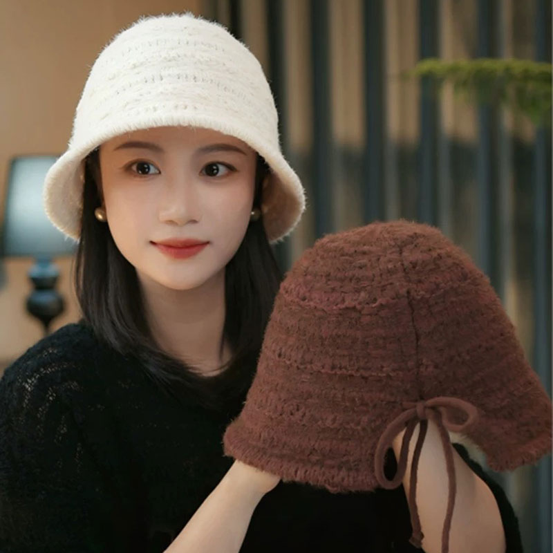 保暖护耳渔夫帽女秋冬百搭水桶帽
