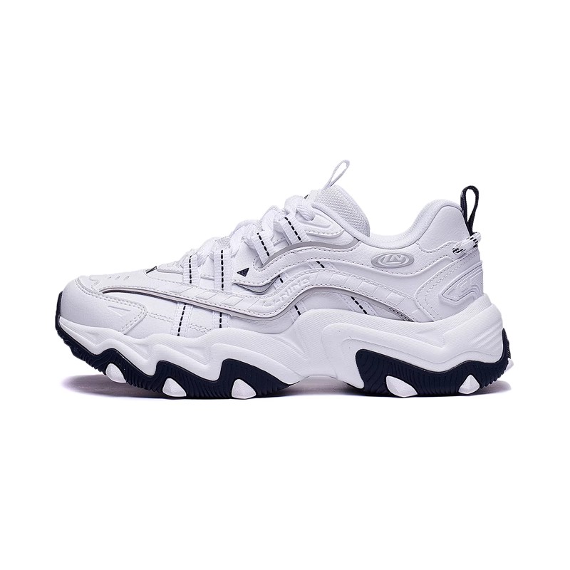 李宁女子系带保暖猫爪低帮运动鞋