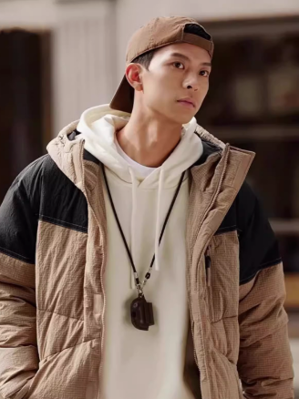 李宁男吸收热量宽松短鸭绒服