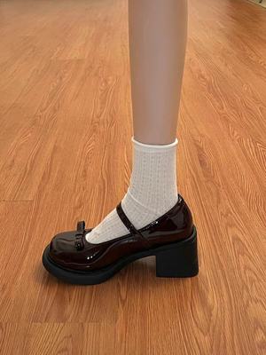 林北北高跟玛丽珍鞋蝴蝶结