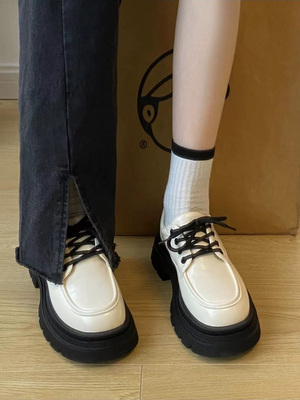 林北北单鞋玛丽珍法式百搭小皮鞋