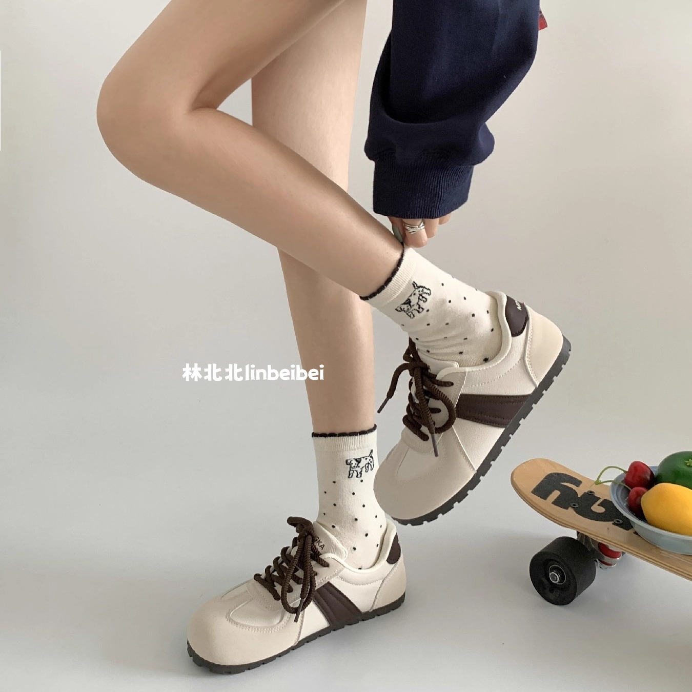林北北德训鞋女百搭阿甘鞋