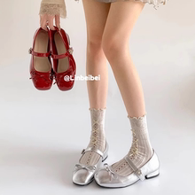 林北北法式配裙子2025新款低跟单鞋女春夏季高级感玛丽珍鞋子女鞋