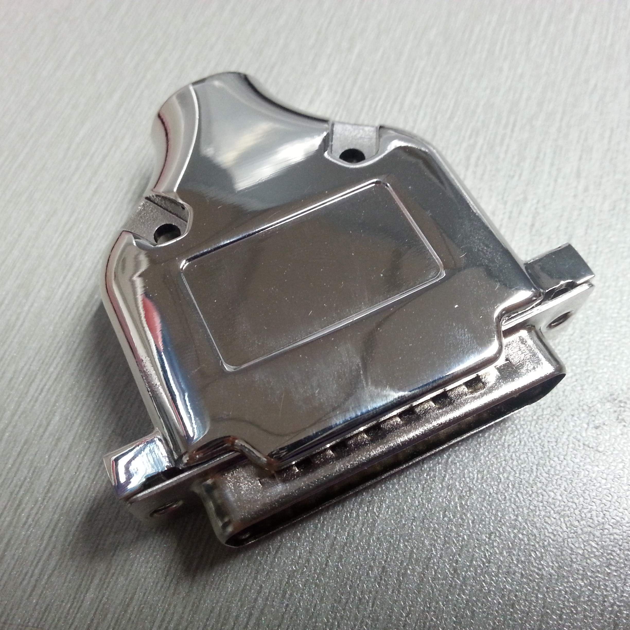 DB25P锌合金外壳 HDB44 13W3 17W2 9W4 5W5公母头金属壳180度出线