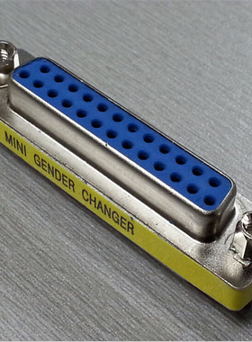 供应母头包邮蓝色DB25母转母dsub25孔并口转接头连接器母座插头