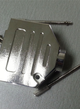 优质车针DB25母镀金3U+M2.6亮面D-SUB25PIN锌合金金属壳 1整套件