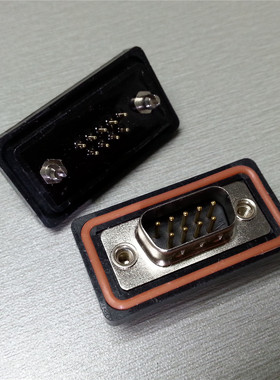 直插焊板车针防水DP9PIN公座 优质直插焊板车针防水DP9P公座