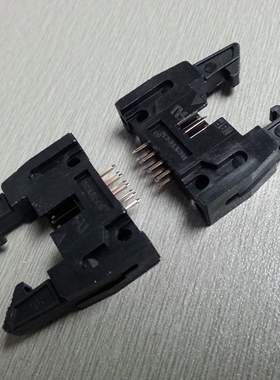 针母头包邮接口原装电流新款上市测试8PIN直插排线座2黑色连接器