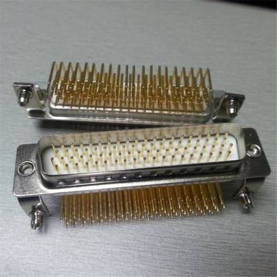 实心镀金高密度卧式优联康连接器