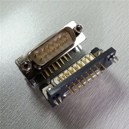 优联康5.0版车针D-SUB15PIN公座 精品两排D型实心DR15P针座连接器