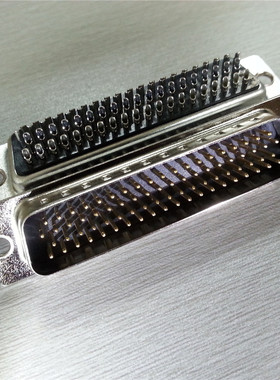 优联康D-SUB2.0系列矩形4排HDB78针焊线式黑色公头插头插座连接器