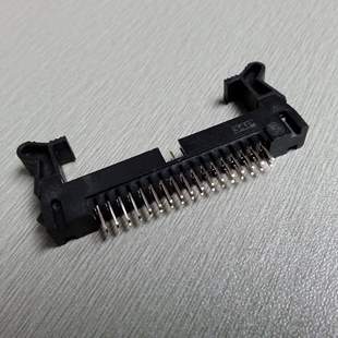 双排针座 17PIN直插牛角接线座 34P直针长耳连接器 间距2.0mm