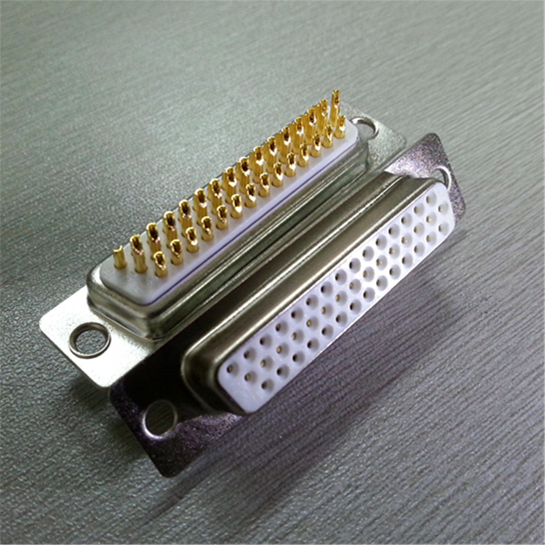 车针DSUB44pin连接器 HDB44焊线母头 促销接插件环保镀金3U母插头