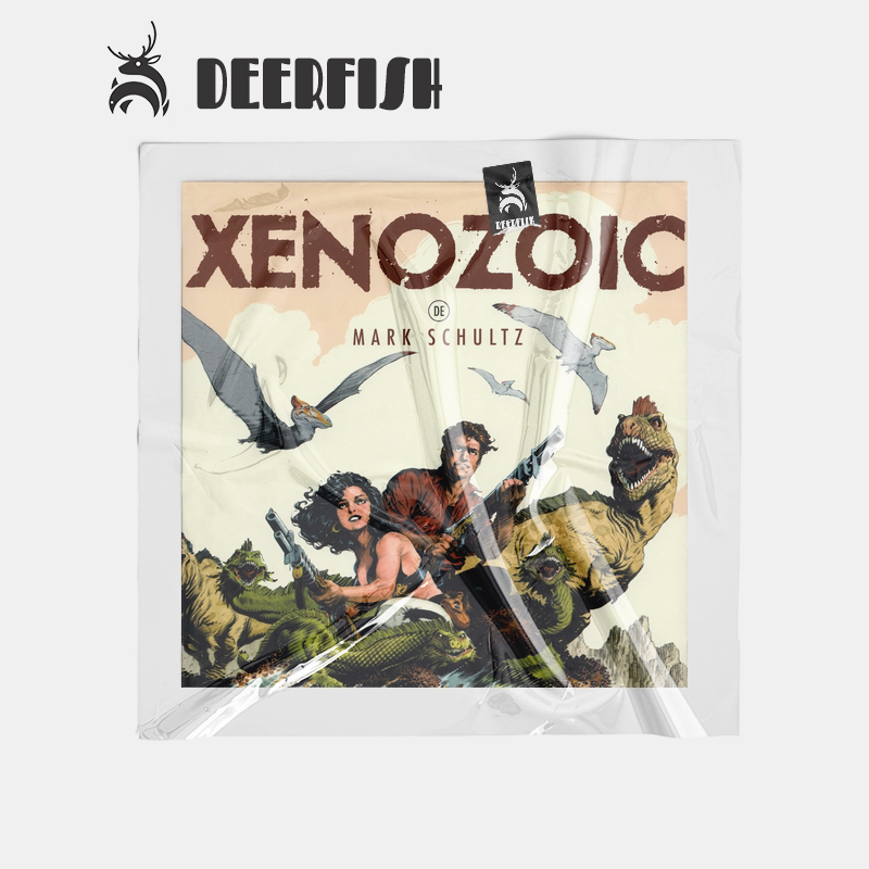 美 Xenozoic Mark Schultz 恐龙快打 黑白线稿素材