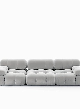 模块沙发Bellini设计师牛皮真皮布艺款欧式U形拼接北欧客厅大户型