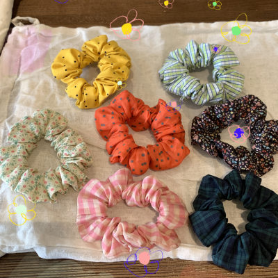 iFHHee“能量蔬果”日常通勤小巧发圈～100%棉极简发圈