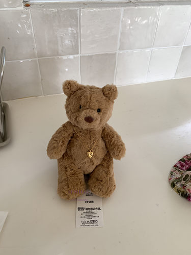 iFHHee 本期Top 定制Elis* tsikis 通体纯银18k真金 陨石桃心项链