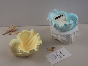 璇儿手作香薰石膏海螺贝壳模具滴胶蜡烛杯镜面创意摆件模具