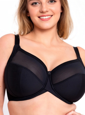 #782欧美大码大杯内衣有钢圈全罩杯超薄大胸显小文胸80-95EFGHIJO