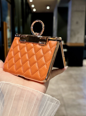 适用华为PuraX手机壳阔折叠屏pruax典藏版Pura X菱格皮纹小香风px指环支架Purex中轴保护套PuarX带钻女款外壳