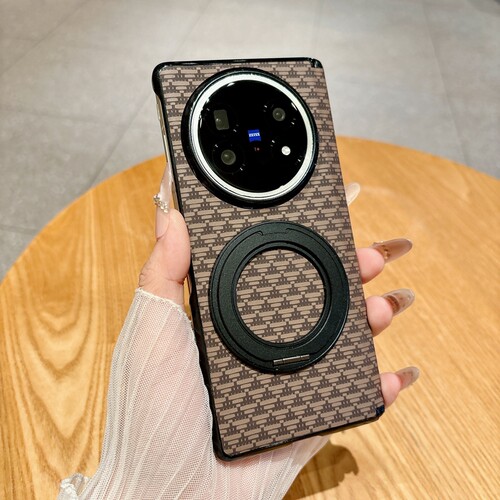 适用vivoxfold5手机壳新款vivofold3pro折叠屏保护套xfold6凯夫拉纹360旋转支架vivo中轴全包磁吸x fold5后壳