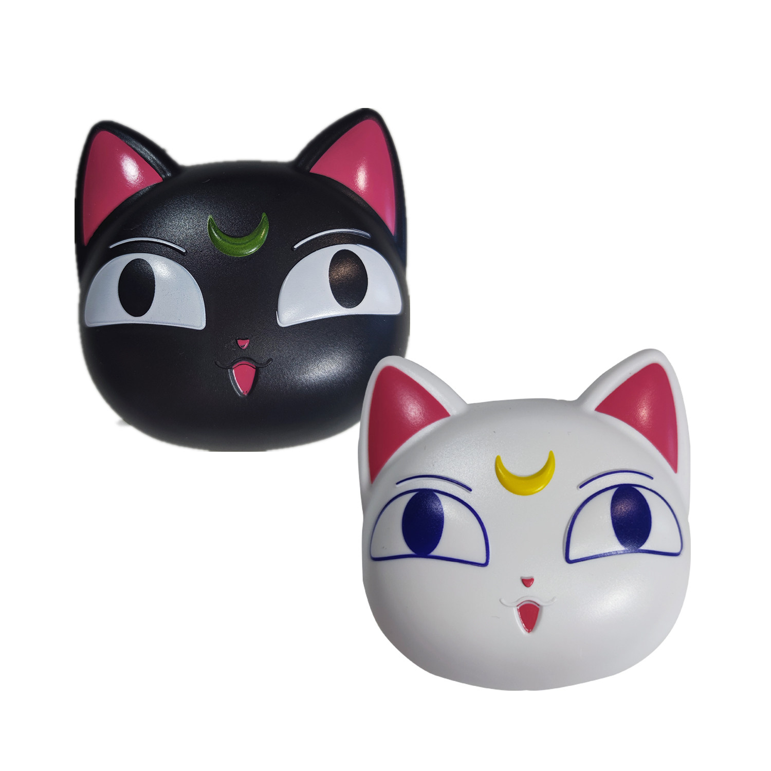 黑白猫隐形眼镜盒 卡通动漫美瞳盒 美少女战士眼镜盒护理盒伴侣盒