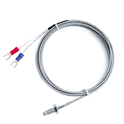 冲冠特价罗钉式热电偶/WRN-M6/WRE-M6/K型/E型/不锈钢屏蔽线