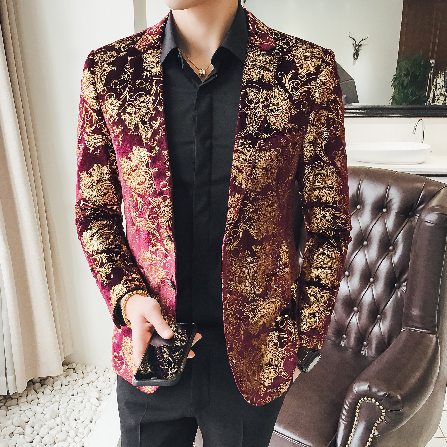 【长期出货】跨境西服大码秋冬款D219-7773-P120,男装西服,电商A199(原D219）