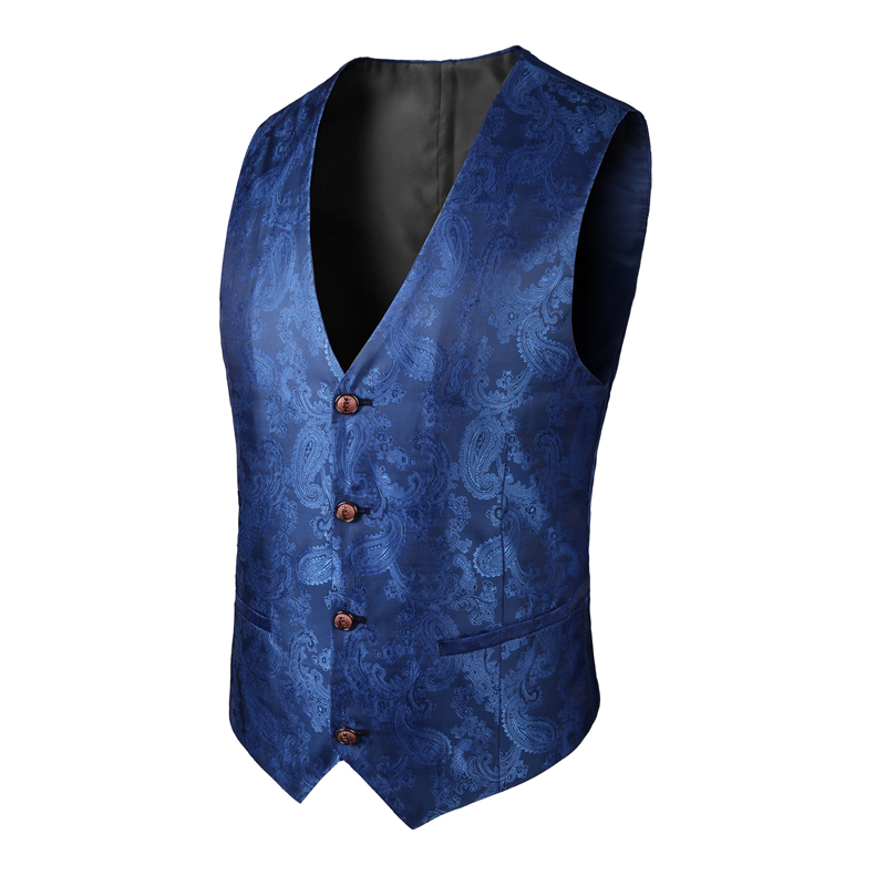 新款提花复古大码男士佩斯利花纹马甲单排扣修身款中性台球马甲，商品下架区商品下架区，电商A199(原D219）