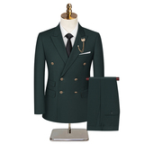 大码【全年款】男士双排扣结婚西装礼服套装A199-8211-P190，男装西服套装，电商A199(原D219）