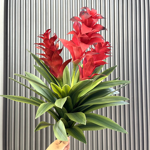 高仿真鸿运当头单支手感软胶盆栽花卉室内客厅植物开业喜庆绿植