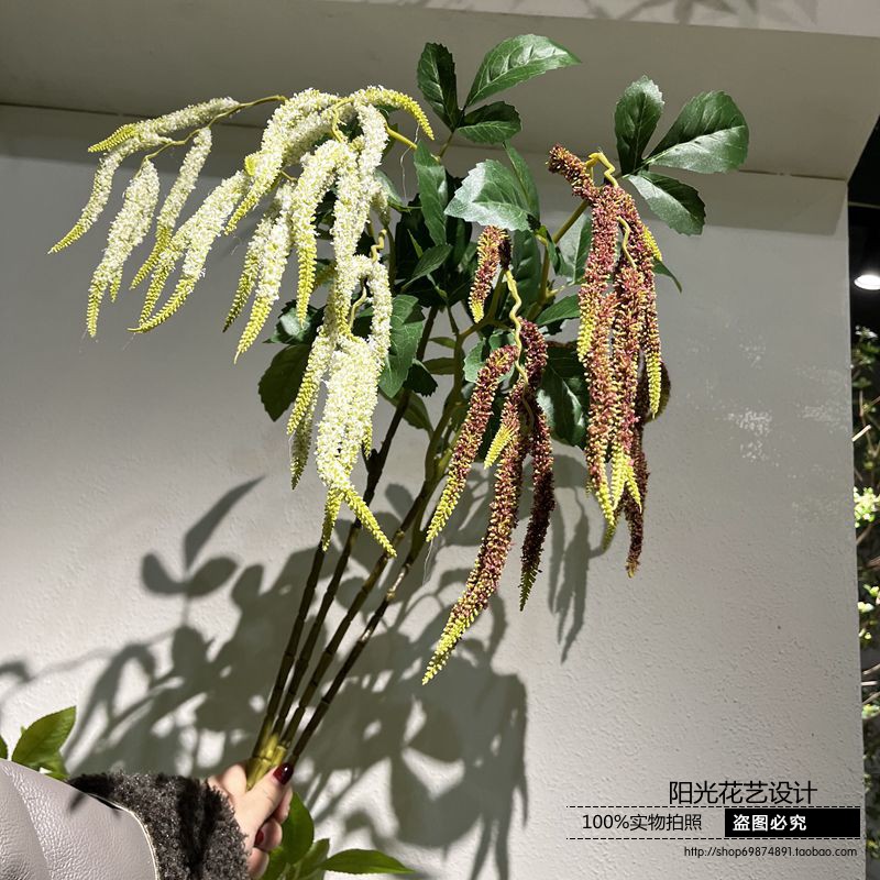 吊藤毛毛花婚礼现场吊顶假花