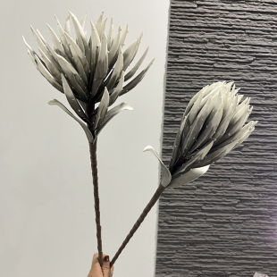 仿真千叶芦荟大帝王轻奢古侘寂风装饰花艺样板间民宿装饰花高级感