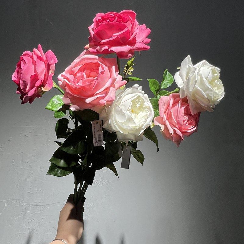 仿真朱丽叶玫瑰保湿花装饰花卉高档客厅电视柜餐桌塑料花假花摆设,鲜花速递/花卉仿真/绿植园艺,仿真花,淘宝优惠券,粉丝福利购,淘宝优惠卷