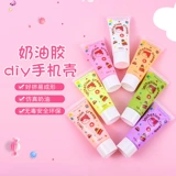 Реалистичный кремовый чехол для телефона, заколка для волос ручной работы, пенал, 33 цветов, 50G, DIY