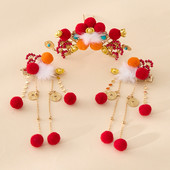 汉服头饰发髻敦煌飞天发饰套装 女孩超仙古风盘发发冠发钗明制配饰