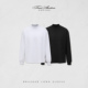 Toos.25AW 秋冬基础打底慕斯绒磨毛纯棉半高领双色打底长袖 T恤