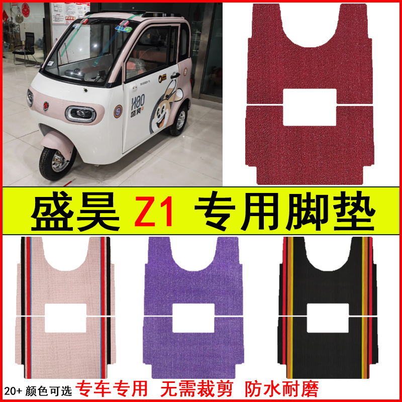 适用盛昊Z1电动三轮车脚垫专车专用耐磨防水防滑脚踩地毯脚踩踏垫