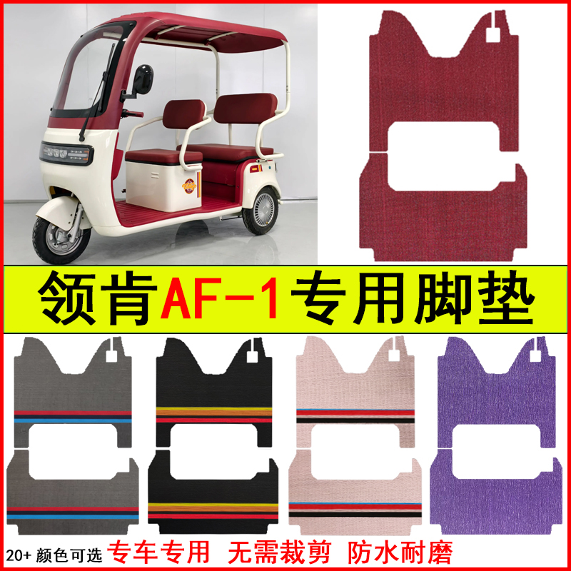 适用领肯AF-1电动三轮车脚垫专车专用耐磨防水防滑脚踩踏地毯垫子